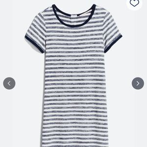Market & Spruce Navy and Cream Striped Dress